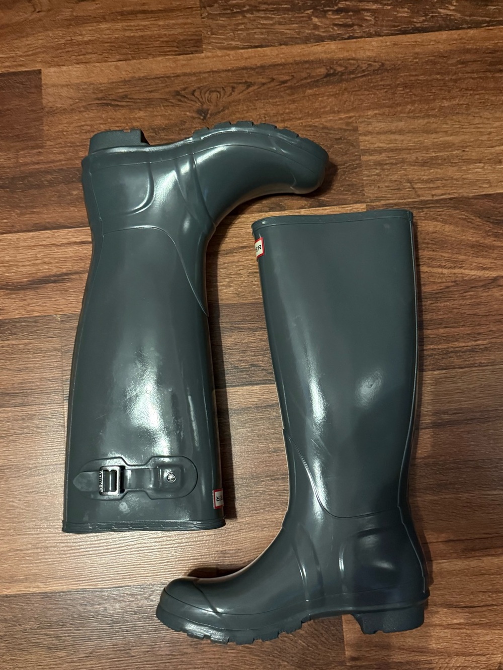Hunter Tall Rain Boots in Slate Blue